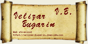 Velizar Bugarin vizit kartica